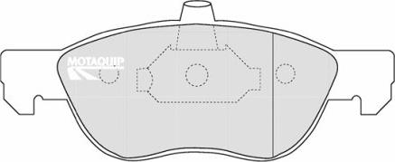 Motaquip LVXL1182 - Kit de plaquettes de frein, frein à disque cwaw.fr