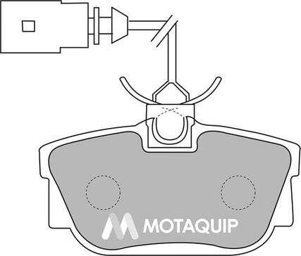 Motaquip LVXL1134 - Kit de plaquettes de frein, frein à disque cwaw.fr