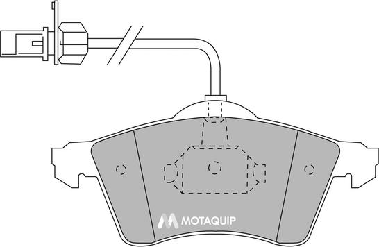 Motaquip LVXL1129 - Kit de plaquettes de frein, frein à disque cwaw.fr