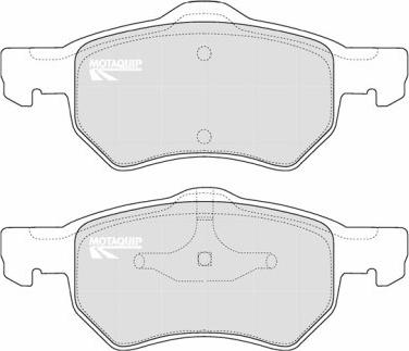 Motaquip LVXL1178 - Kit de plaquettes de frein, frein à disque cwaw.fr