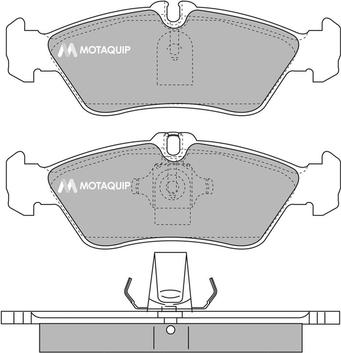 Motaquip LVXL184 - Kit de plaquettes de frein, frein à disque cwaw.fr