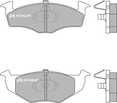 Motaquip LVXL187 - Kit de plaquettes de frein, frein à disque cwaw.fr