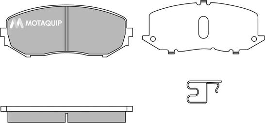 Motaquip LVXL1395 - Kit de plaquettes de frein, frein à disque cwaw.fr