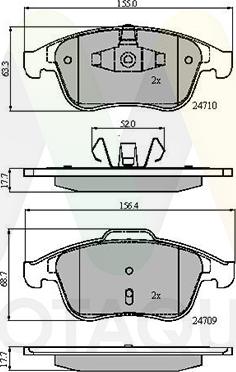 Motaquip LVXL1396 - Kit de plaquettes de frein, frein à disque cwaw.fr