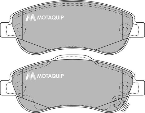 Motaquip LVXL1398 - Kit de plaquettes de frein, frein à disque cwaw.fr