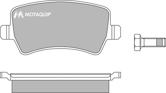 Motaquip LVXL1356 - Kit de plaquettes de frein, frein à disque cwaw.fr