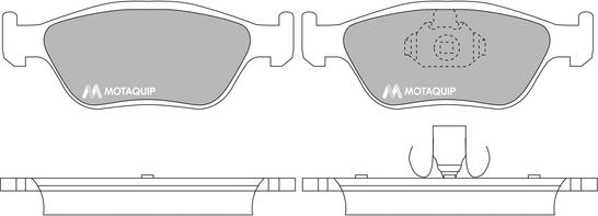 Motaquip LVXL1365 - Kit de plaquettes de frein, frein à disque cwaw.fr