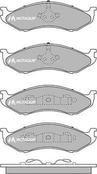 Motaquip LVXL136 - Kit de plaquettes de frein, frein à disque cwaw.fr