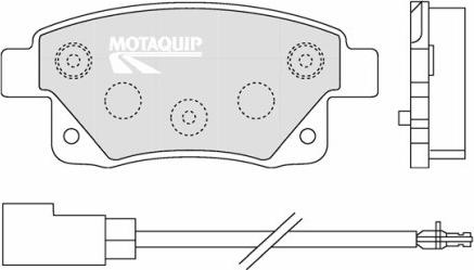 Motaquip LVXL1303 - Kit de plaquettes de frein, frein à disque cwaw.fr