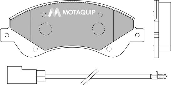 Motaquip LVXL1302 - Kit de plaquettes de frein, frein à disque cwaw.fr