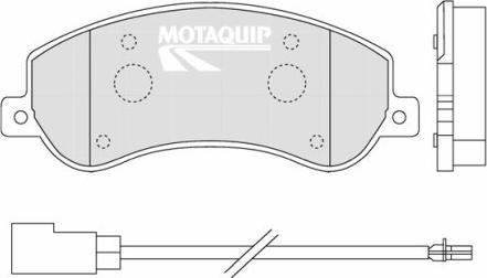 Motaquip LVXL1318 - Kit de plaquettes de frein, frein à disque cwaw.fr