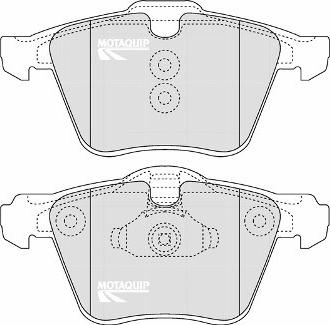 Motaquip LVXL1317 - Kit de plaquettes de frein, frein à disque cwaw.fr