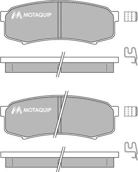 Motaquip LVXL131 - Kit de plaquettes de frein, frein à disque cwaw.fr