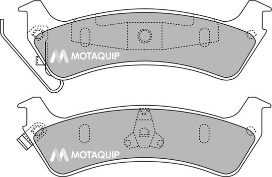 Motaquip LVXL1380 - Kit de plaquettes de frein, frein à disque cwaw.fr