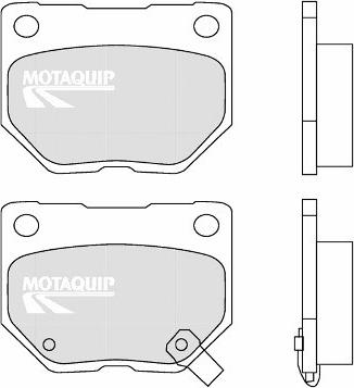 Motaquip LVXL1324 - Kit de plaquettes de frein, frein à disque cwaw.fr