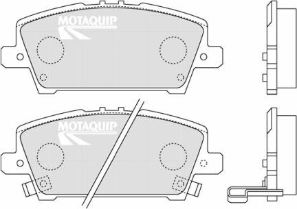 Motaquip LVXL1295 - Kit de plaquettes de frein, frein à disque cwaw.fr