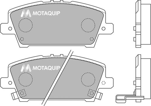 Motaquip LVXL1295 - Kit de plaquettes de frein, frein à disque cwaw.fr