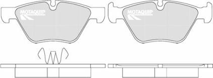 Motaquip LVXL1291 - Kit de plaquettes de frein, frein à disque cwaw.fr