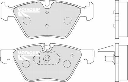 Motaquip LVXL1292 - Kit de plaquettes de frein, frein à disque cwaw.fr