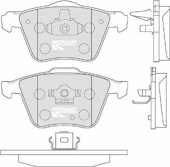 Motaquip LVXL1249 - Kit de plaquettes de frein, frein à disque cwaw.fr