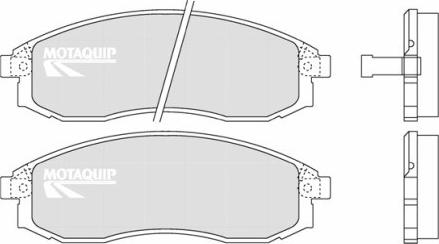 Motaquip LVXL1240 - Kit de plaquettes de frein, frein à disque cwaw.fr