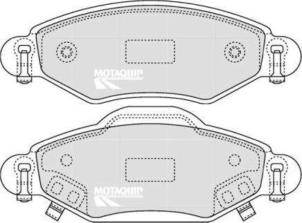 Motaquip LVXL1248 - Kit de plaquettes de frein, frein à disque cwaw.fr