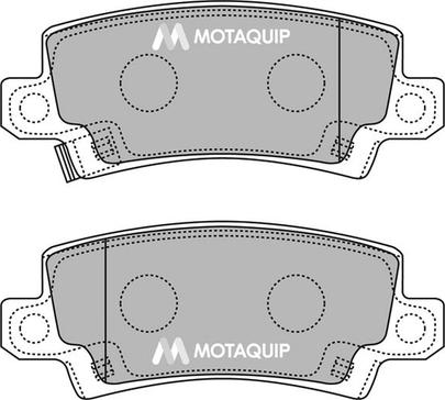 Motaquip LVXL1243 - Kit de plaquettes de frein, frein à disque cwaw.fr