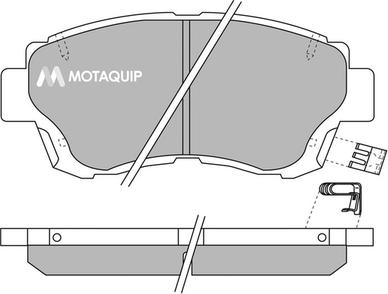 Motaquip LVXL124 - Kit de plaquettes de frein, frein à disque cwaw.fr