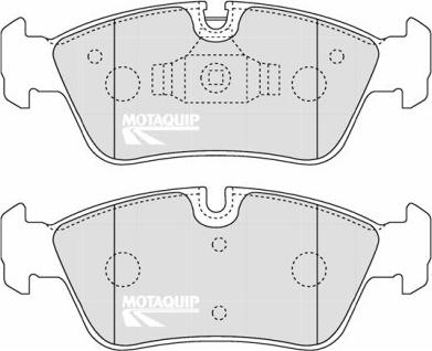 Motaquip LVXL1259 - Kit de plaquettes de frein, frein à disque cwaw.fr