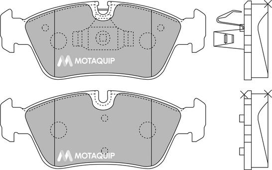 Motaquip LVXL1259 - Kit de plaquettes de frein, frein à disque cwaw.fr