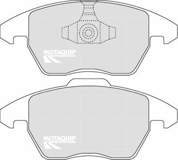 Motaquip LVXL1254 - Kit de plaquettes de frein, frein à disque cwaw.fr