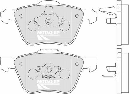 Motaquip LVXL1255 - Kit de plaquettes de frein, frein à disque cwaw.fr