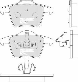 Motaquip LVXL1250 - Kit de plaquettes de frein, frein à disque cwaw.fr