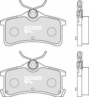 Motaquip LVXL1251 - Kit de plaquettes de frein, frein à disque cwaw.fr