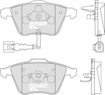 Motaquip LVXL1264 - Kit de plaquettes de frein, frein à disque cwaw.fr