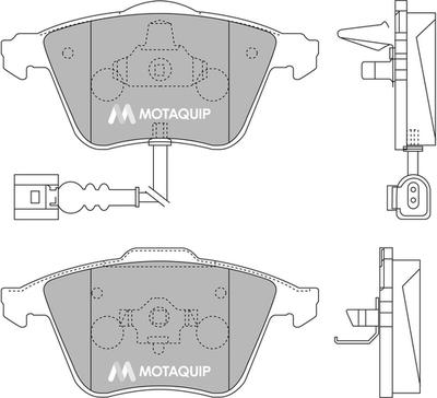 Motaquip LVXL1264 - Kit de plaquettes de frein, frein à disque cwaw.fr