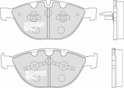 Motaquip LVXL1265 - Kit de plaquettes de frein, frein à disque cwaw.fr