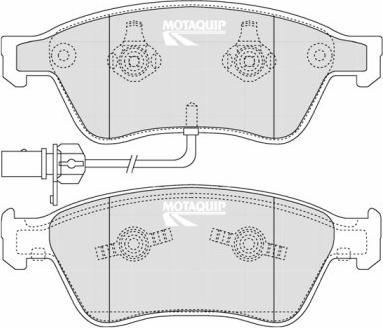 Motaquip LVXL1263 - Kit de plaquettes de frein, frein à disque cwaw.fr