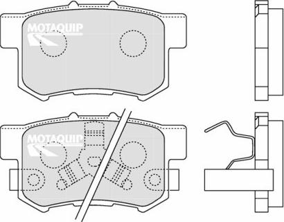 Motaquip LVXL1262 - Kit de plaquettes de frein, frein à disque cwaw.fr