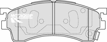 Motaquip LVXL1209 - Kit de plaquettes de frein, frein à disque cwaw.fr