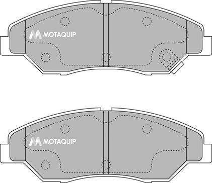 Motaquip LVXL1204 - Kit de plaquettes de frein, frein à disque cwaw.fr