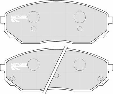 Motaquip LVXL1201 - Kit de plaquettes de frein, frein à disque cwaw.fr