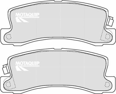 Motaquip LVXL1208 - Kit de plaquettes de frein, frein à disque cwaw.fr