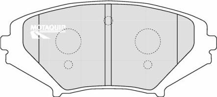 Motaquip LVXL1211 - Kit de plaquettes de frein, frein à disque cwaw.fr