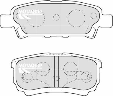 Motaquip LVXL1218 - Kit de plaquettes de frein, frein à disque cwaw.fr