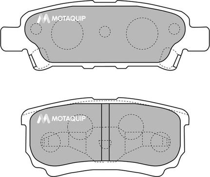 Motaquip LVXL1218 - Kit de plaquettes de frein, frein à disque cwaw.fr