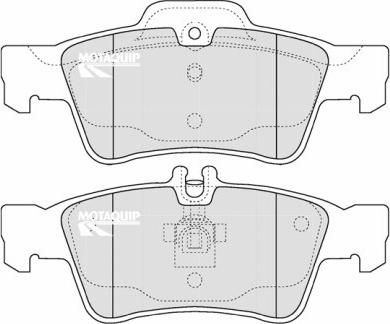 Motaquip LVXL1213 - Kit de plaquettes de frein, frein à disque cwaw.fr