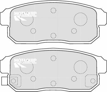 Motaquip LVXL1212 - Kit de plaquettes de frein, frein à disque cwaw.fr