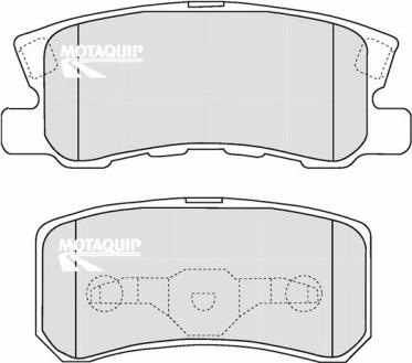 Motaquip LVXL1217 - Kit de plaquettes de frein, frein à disque cwaw.fr