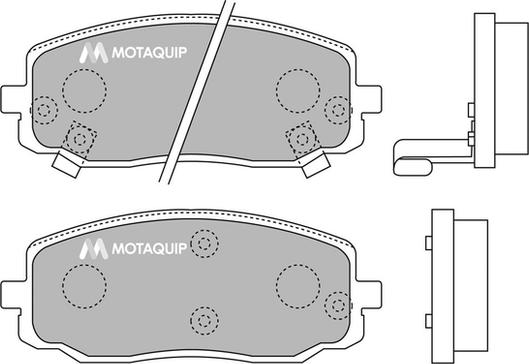 Motaquip LVXL1280 - Kit de plaquettes de frein, frein à disque cwaw.fr